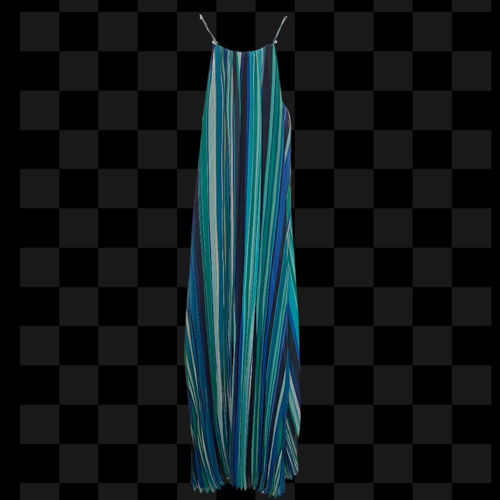 Calvin Klein Like New Blue Stripes Maxi / Gown